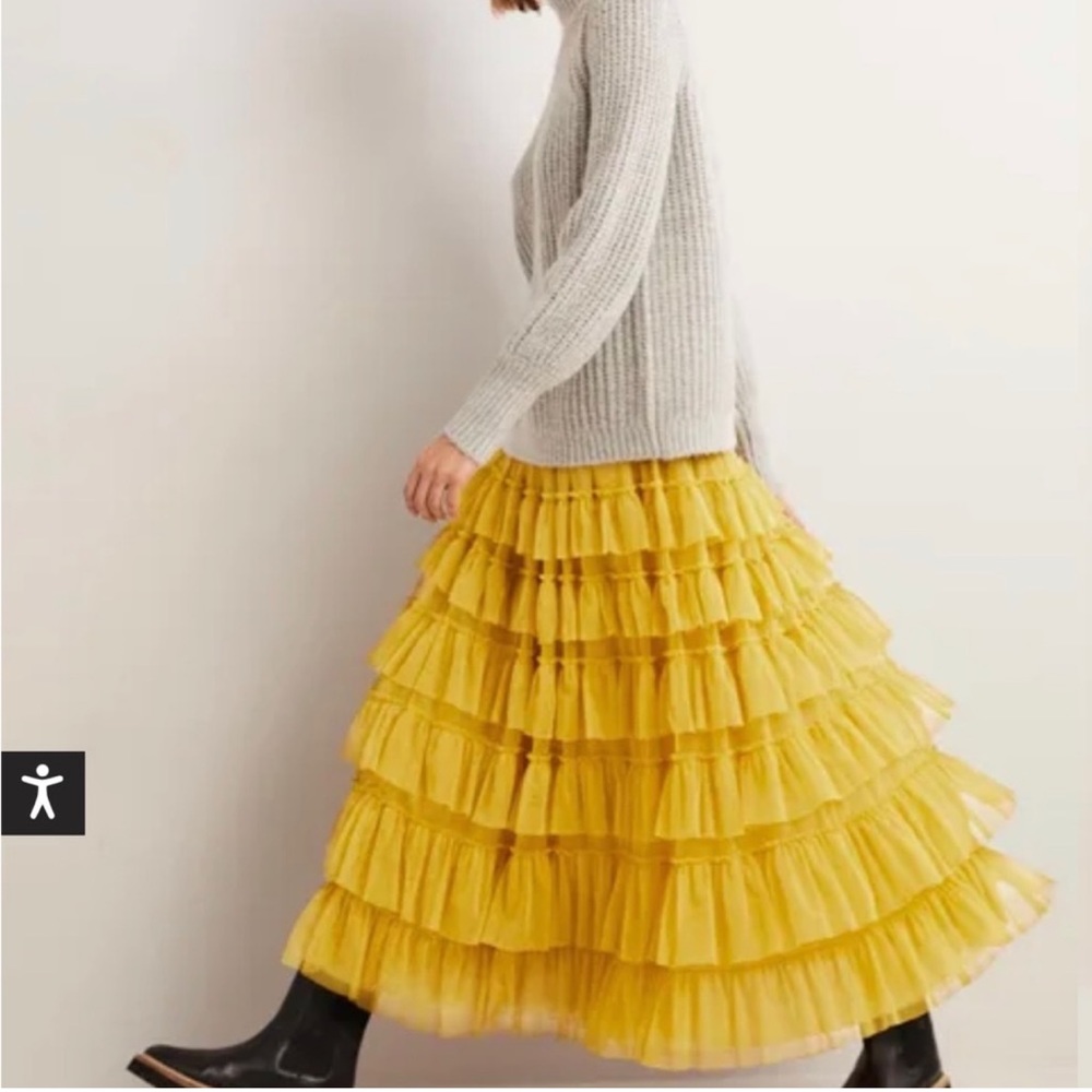Boden Citronnelle Tulle Skirt